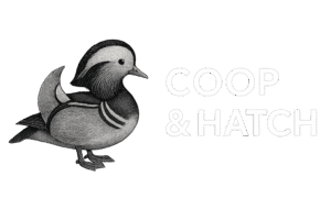 Coop&Hatch Logo Clear white text